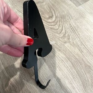 Black Metal Letter A Hook